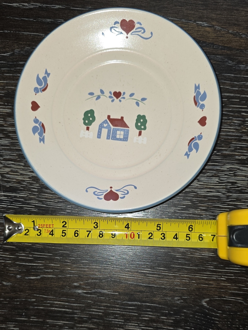 Vintage International Tableworks "England" Stoneware Plate – Folk Art